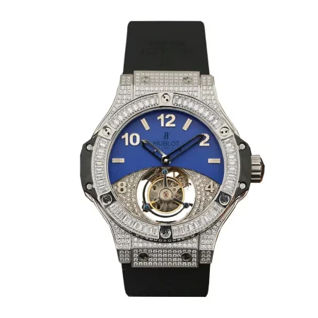 Hublot With Diamonds Blue Replica