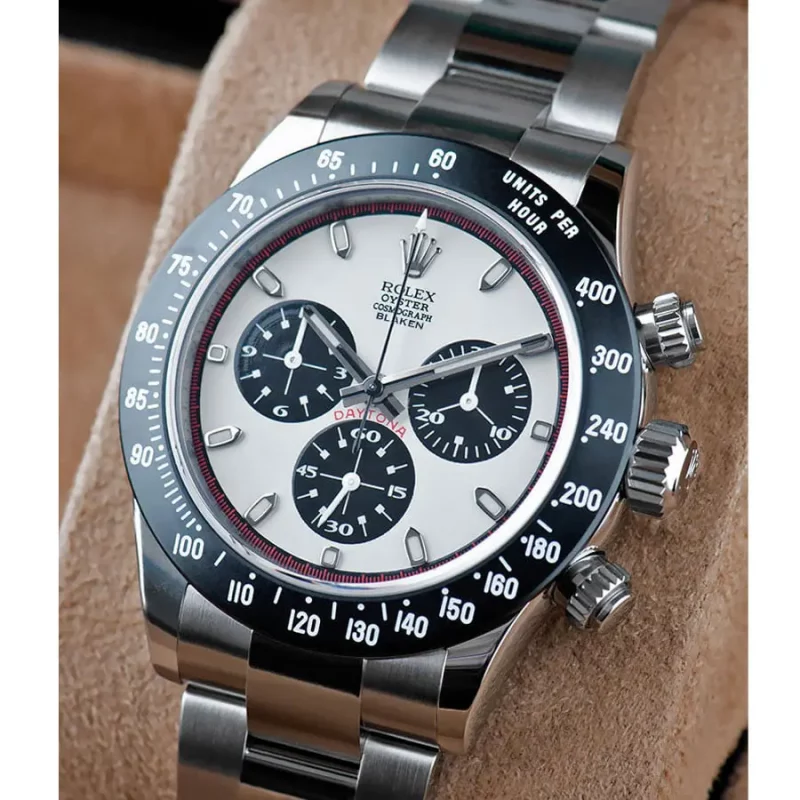 Rolex Blaken Daytona Cosmograph White Dial Replica